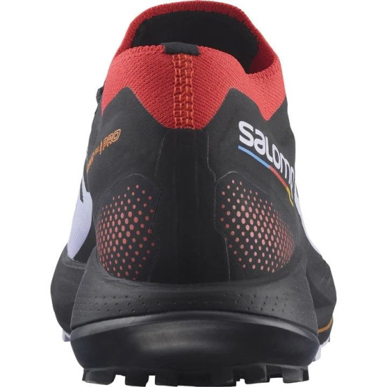 Sepatu Lari Salomon Pulsar Pro Trail Purple Heather Poppy Red Black L41593500-7