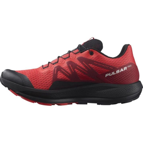 Sepatu Lari Salomon Pulsar Trail Poppy Red Biking Red Black L41602900-7