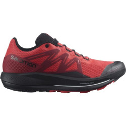 Sepatu Lari Salomon Pulsar Trail Poppy Red Biking Red Black L41602900-7