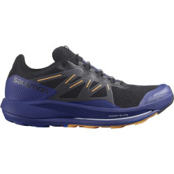 Sepatu Lari Salomon Pulsar Trail Black Clematis Blue Blazing Orange L41603200-9.5