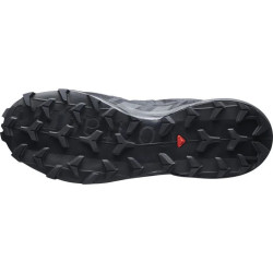 Sepatu Lari Salomon Speedcross 6 Wide Fit Trail Black Phantom L41744000-7