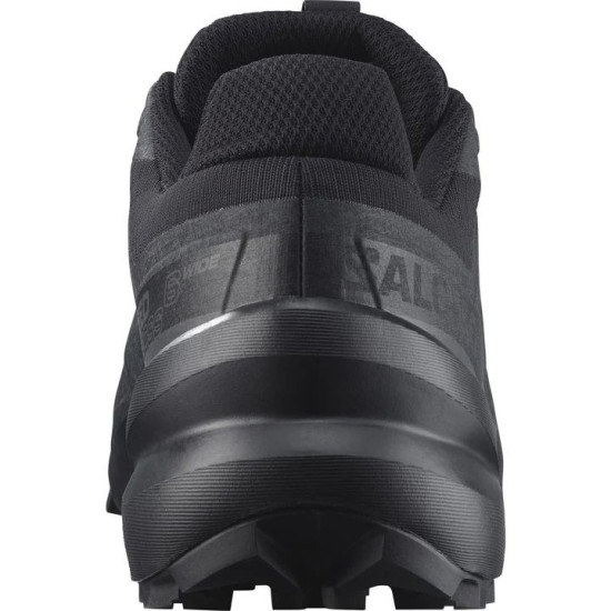 Sepatu Lari Salomon Speedcross 6 Wide Fit Trail Black Phantom L41744000-7 Sepatu Lari Salomon Speedcross 6 Wide Fit Trail Black Phantom L41744000-7
