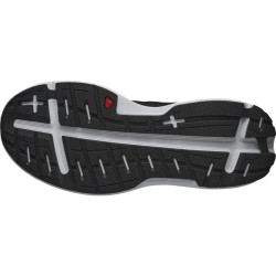 Sepatu Lari Salomon Glide Max Black White Lunar Rock L41764300-7
