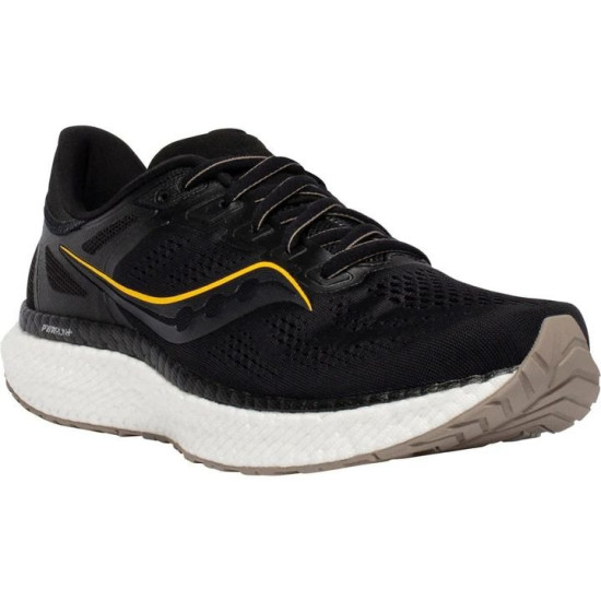 Sepatu Lari Saucony Hurricane 23 Black Vizigold S20615-45-7