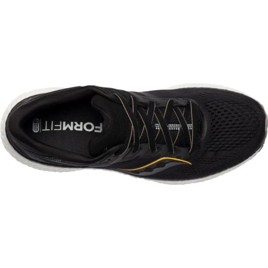 Sepatu Lari Saucony Hurricane 23 Black Vizigold S20615-45-7 Sepatu Lari Saucony Hurricane 23 Black Vizigold S20615-45-7