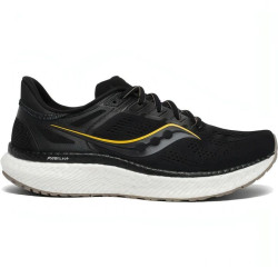 Sepatu Lari Saucony Hurricane 23 Black Vizigold S20615-45-7