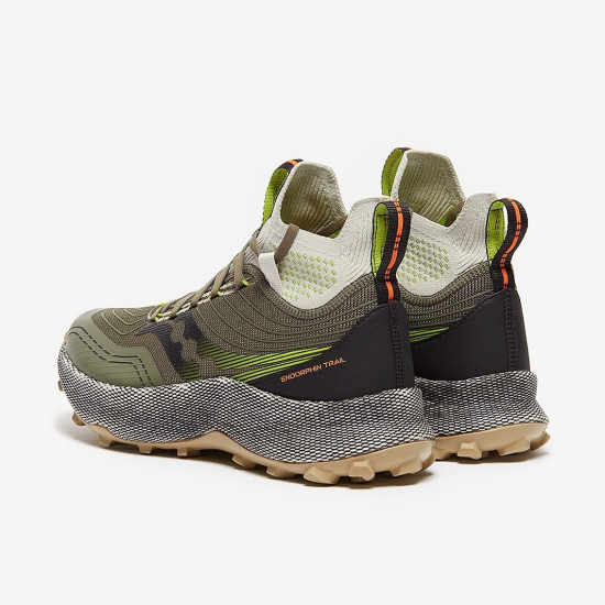 Sepatu Lari Saucony Endorphin Trail Mid Olive Black S20646-06 Sepatu Lari Saucony Endorphin Trail Mid Olive Black S20646-06