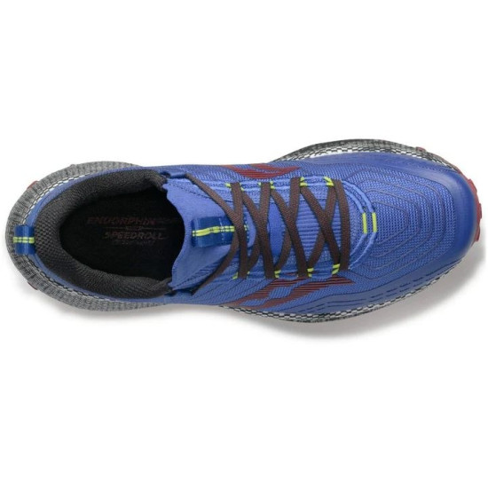 Sepatu Lari Saucony Endorphin Trail Blue Raz Spice S20647-25-7