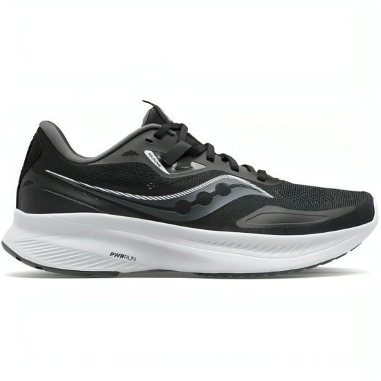 Sepatu Lari Saucony Guide 15 Wide Fit Black White S20685-05-7 Sepatu Lari Saucony Guide 15 Wide Fit Black White S20685-05-7