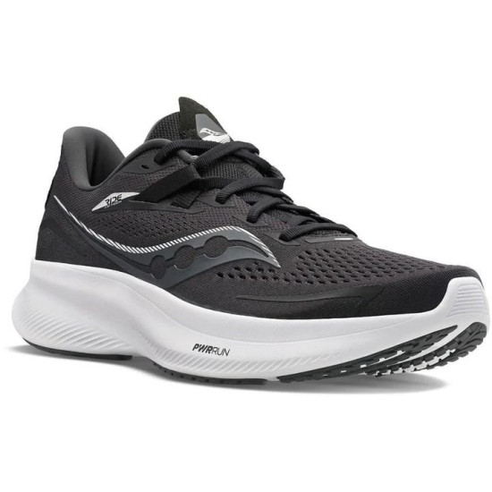 Sepatu Lari Saucony Ride 15 Black White S20729-05-9.5 Sepatu Lari Saucony Ride 15 Black White S20729-05-9.5