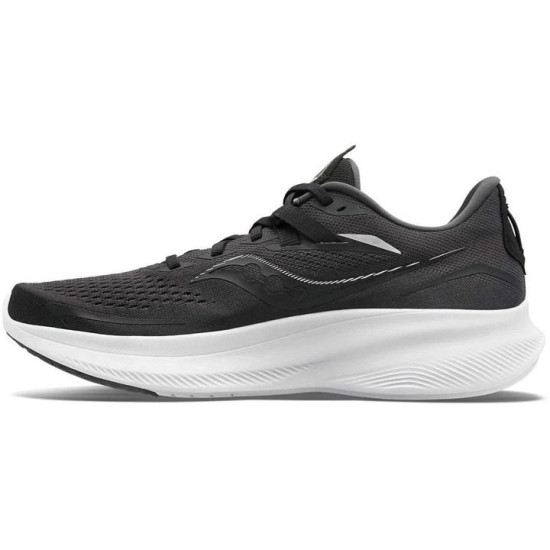 Sepatu Lari Saucony Ride 15 Black White S20729-05-9.5 Sepatu Lari Saucony Ride 15 Black White S20729-05-9.5