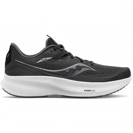 Sepatu Lari Saucony Ride 15 Black White S20729-05-9.5 Sepatu Lari Saucony Ride 15 Black White S20729-05-9.5