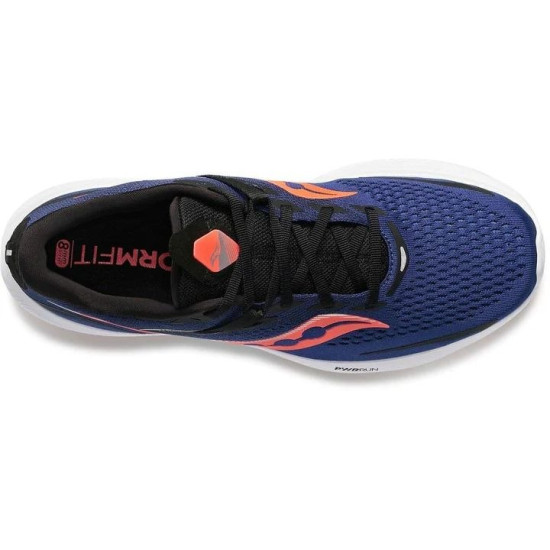 Sepatu Lari Saucony Ride 15 Sapphire Vizi Red S20729-16-7 Sepatu Lari Saucony Ride 15 Sapphire Vizi Red S20729-16-7
