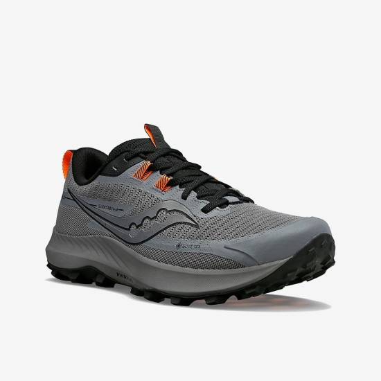 Sepatu Lari Saucony Peregrine 13 GTX Gravel Black S20841-05 Sepatu Lari Saucony Peregrine 13 GTX Gravel Black S20841-05
