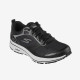 Sepatu Lari Skechers Go Run Consistent Fleet Rush Black Textile Synthetic White Trim 220035-BKW