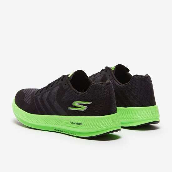 Sepatu Lari Skechers Razor 3 Black Textile Green Trim 220211-BKGR Sepatu Lari Skechers Razor 3 Black Textile Green Trim 220211-BKGR