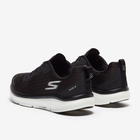 Sepatu Lari Skechers Go Run Ride 9 Black Textile White Trim 246005-BKW Sepatu Lari Skechers Go Run Ride 9 Black Textile White Trim 246005-BKW