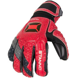 Sarung Tangan Kiper Stanno Hardground Hybrid III Red Black 4813756800