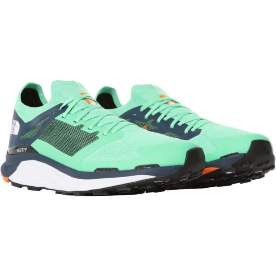 Sepatu Lari The North Face Flight Vectiv Trail Chlorophtll Green Montery Blue NF0A4T3L31N1-8