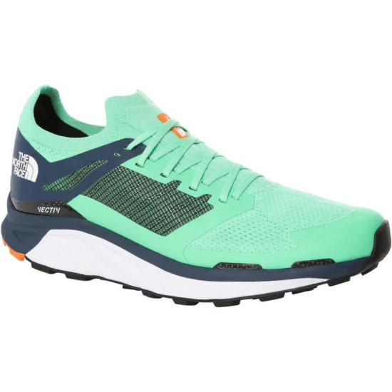 Sepatu Lari The North Face Flight Vectiv Trail Chlorophtll Green Montery Blue NF0A4T3L31N1-8