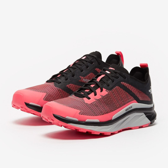 Sepatu Lari The North Face Vectiv Infinite Brilliant Coral TNF Black NF0A4T3N50T1