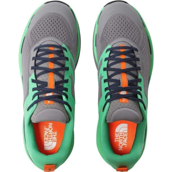 Sepatu Lari The North Face Vectiv Enduris Trail Meld Grey Chlorophyll Green NF0A4T3P32T1-7.5