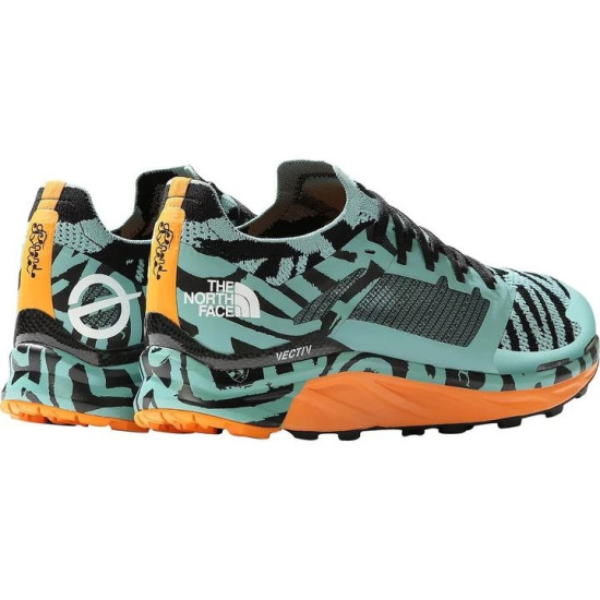 Sepatu Lari The North Face Flight Vectiv Elvira Trail Wasabi Fernando Elvira Collab Print TNF Black NF0A7W5C9ZM1-7