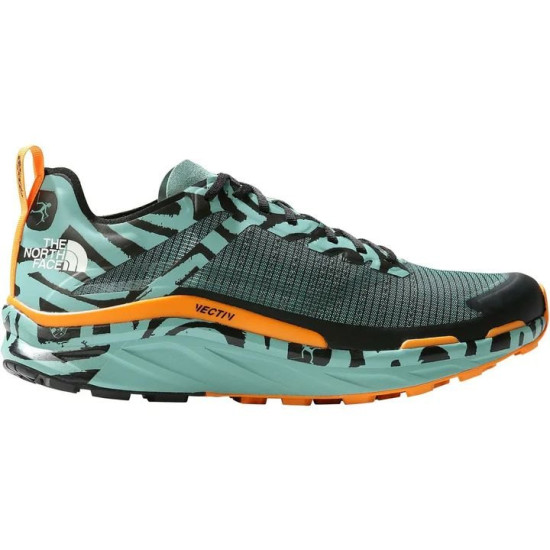 Sepatu Lari The North Face Vectiv Infinite X Elvira Trail Wasabi Fernando Elvira Collab Print Black NF0A7W5E9ZM1-7.5