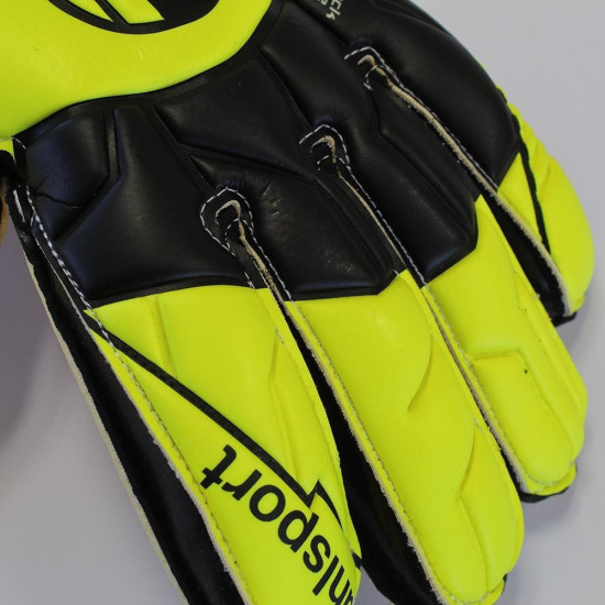 Sarung Tangan Kiper Uhlsport Absolutgrip Flexframe Carbon Fluo Yellow Black 101115101