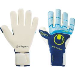 Sarung Tangan Kiper Uhlsport Absolutgrip Tight HN Cyan Blue Yellow 101121401