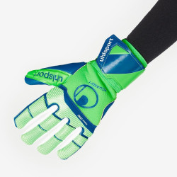 Sarung Tangan Kiper Uhlsport Aquasoft HN Fluo Green Pacific Blue 101122301