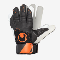 Sarung Tangan Kiper Uhlsport Speed Contact Starter Soft Black White Fluo Orange 101126901