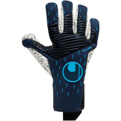 Sarung Tangan Kiper Uhlsport Speed Contact Supergrip+ Finger Surround Black Blue 101127901