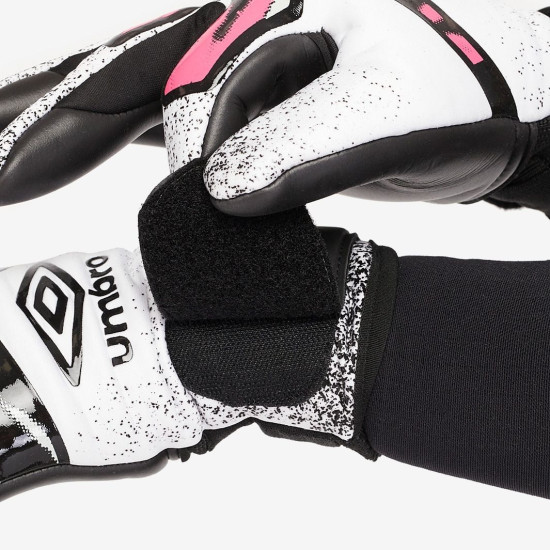 Sarung Tangan Kiper Umbro Neo Premier White Black Pink Peacock 21138U-KE3