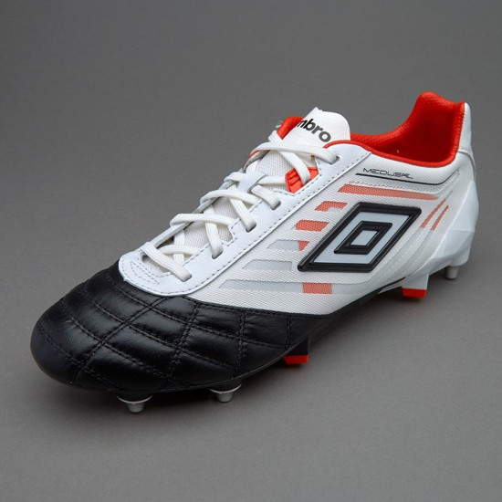 Sepatu Bola Umbro Medusae Pro SG White Black Grenadine 81094U-EDE