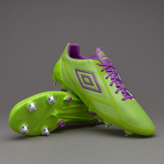 Sepatu Bola Umbro Velocita II Pro SG Lime Green Purple Cactus 81105U-EJK