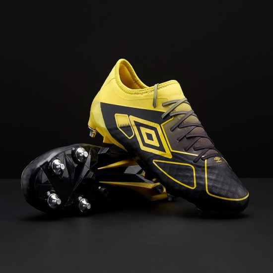 Sepatu Bola Umbro Velocita III Pro SG Black Golden Kiwi 81230P-FKM