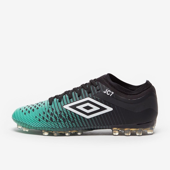 Sepatu Bola Umbro Velocita IV Pro AG Black White Marine Green 81390U-GXV