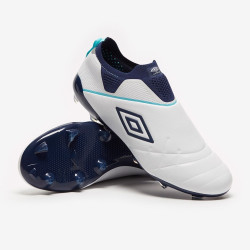 Sepatu Bola Umbro Medusæ III Elite FG White Medieval Blue Blue Radiance 81462U-JC6