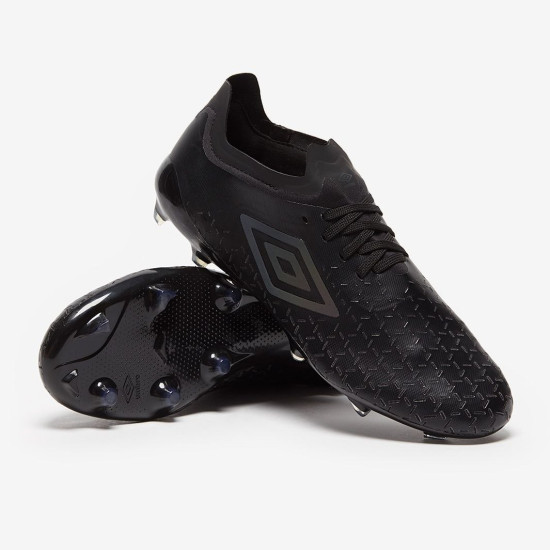 Sepatu Bola Umbro Velocita V Pro FG Black Black Reflective 81588U-JC7