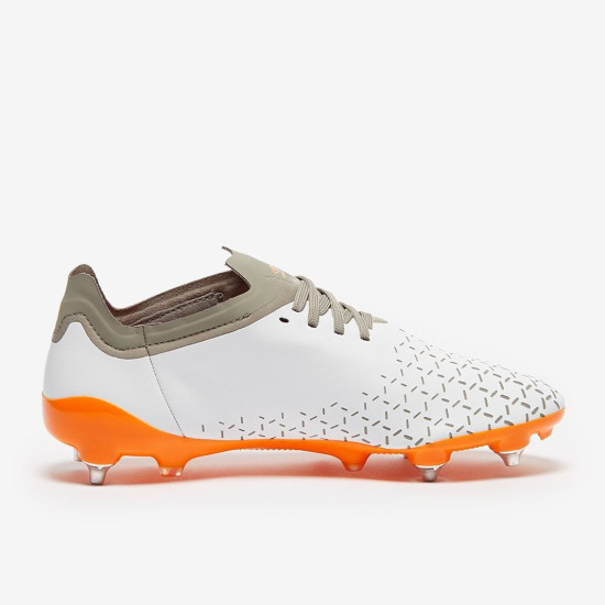 Sepatu Bola Umbro Velocita V Pro SG White Carrot Gray 81589U-JM9