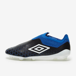 Sepatu Bola Umbro Velocita V Elite FG Black White Blue 81647U-JLQ