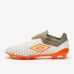 Sepatu Bola Umbro Velocita V Elite FG White Carrot Gray 81647U-JM9