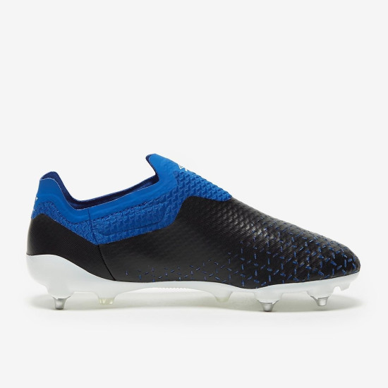 Sepatu Bola Umbro Velocita V Elite SG Black White Blue 81649U-JLQ