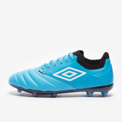 Sepatu Bola Umbro Tocco Pro FG Cyan Blue White Black 81650U-DB5