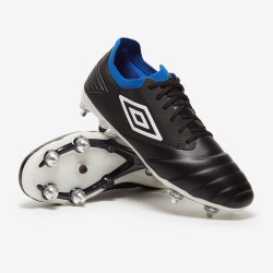 Sepatu Bola Umbro Tocco Pro SG Black White Blue 81651U-JLQ