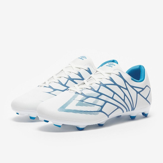 Sepatu Bola Umbro Velocita Alchemist Club FG White Malibu Blue 81818U-LNZ