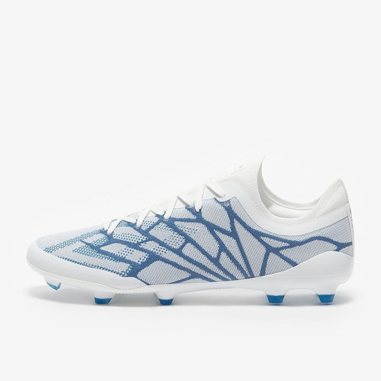 Sepatu Bola Umbro Velocita Alchemist Pro FG White Malibu Blue 81810U-LNZ