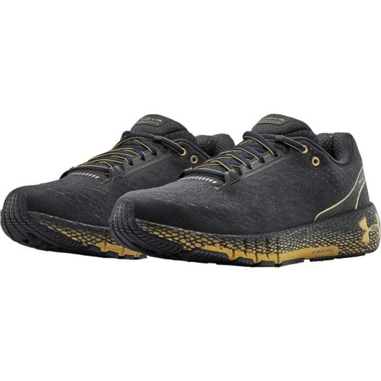 Sepatu Lari Under Armour HOVR Machina Blackout Purple Metallic Gold Luster 3021939 500-7