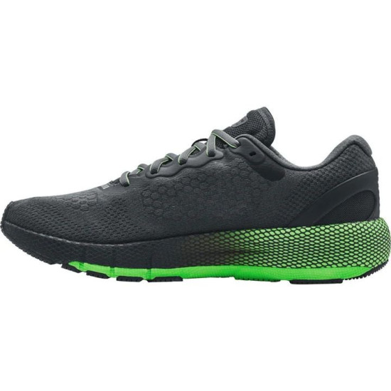 Sepatu Lari Under Armour HOVR Machina 2 Pitch Grey Mod Grey Hyper Green 3023539 104-9.5